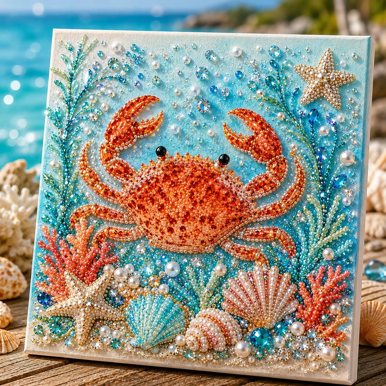 🔥Last Day 49% OFF - 🌊✨Ocean Theme Pearl Art DIY Kit(📦Buy 2 Free Shipping)