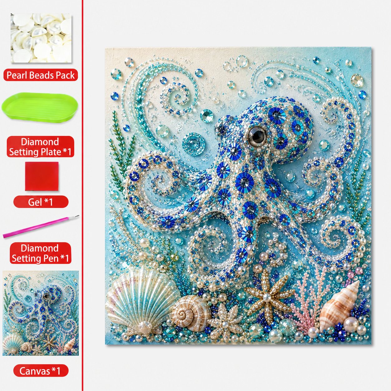 🔥Last Day 49% OFF - 🌊✨Ocean Theme Pearl Art DIY Kit(📦Buy 2 Free Shipping)