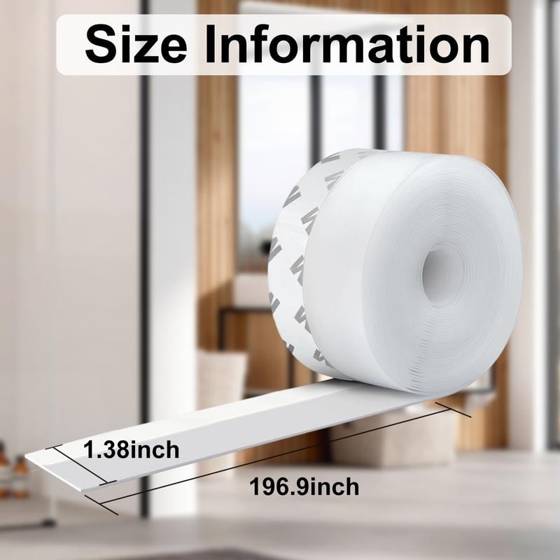 🔥Buy More Save More🔥16.4Ft Door Weather Stripping, (1.38in Width) for Doors Windows and Shower Doors