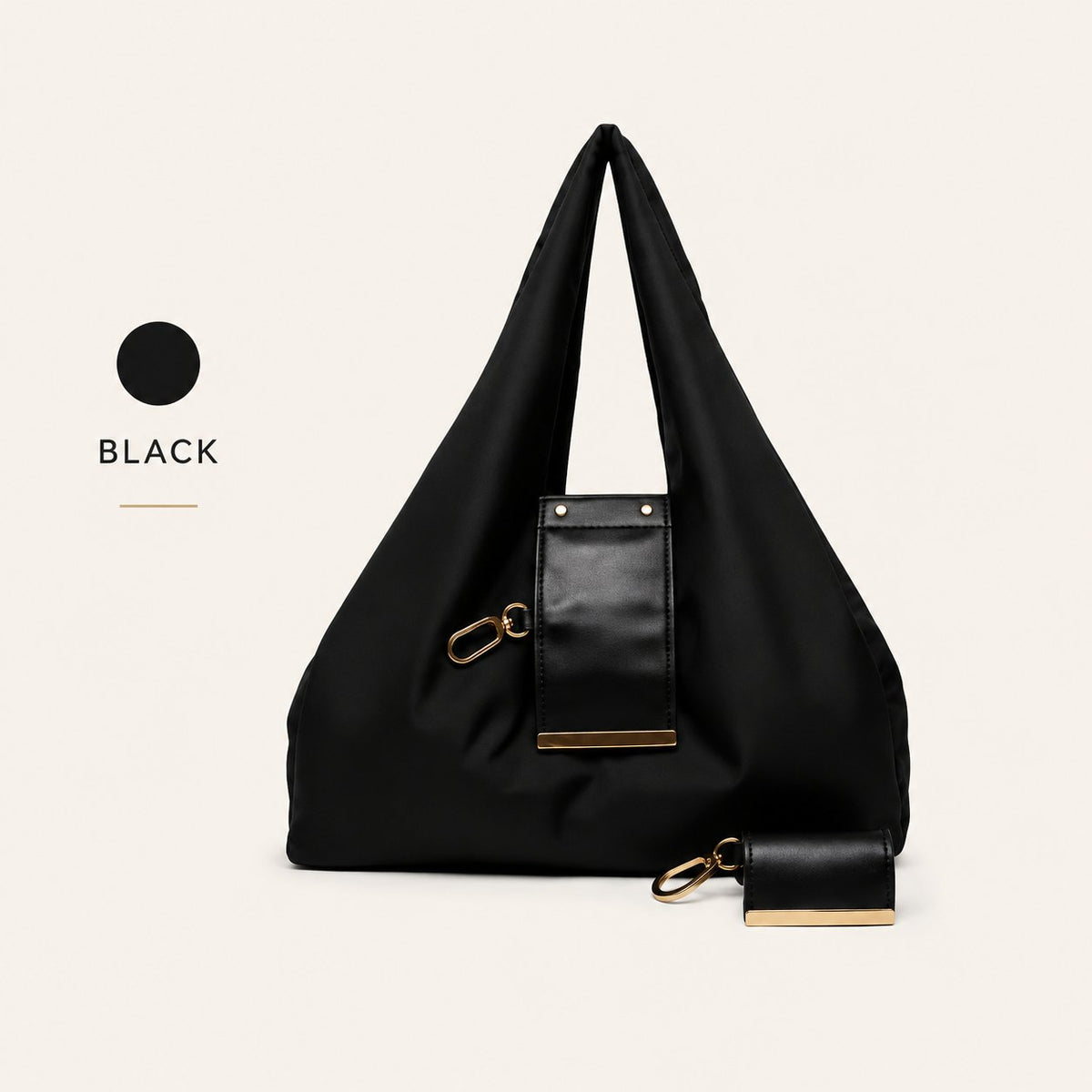 Jaxvolt®️ Charm Transformable Bag – Stylish Vegan Leather Tote & Keychain Charm