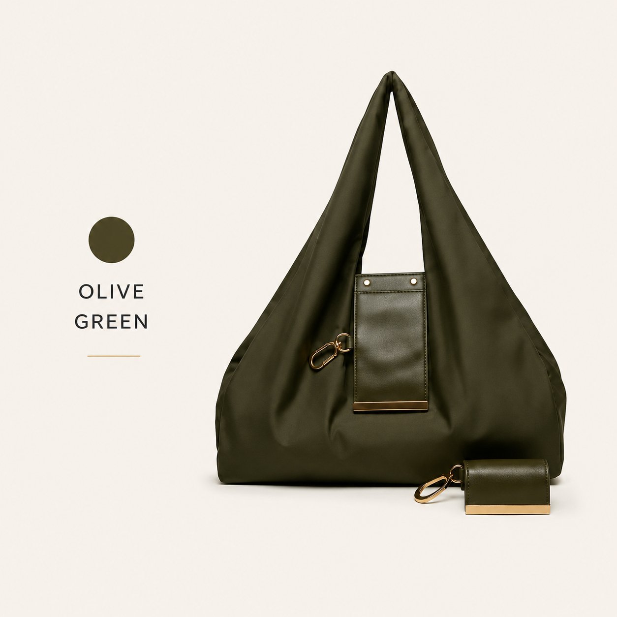 Jaxvolt®️ Charm Transformable Bag – Stylish Vegan Leather Tote & Keychain Charm