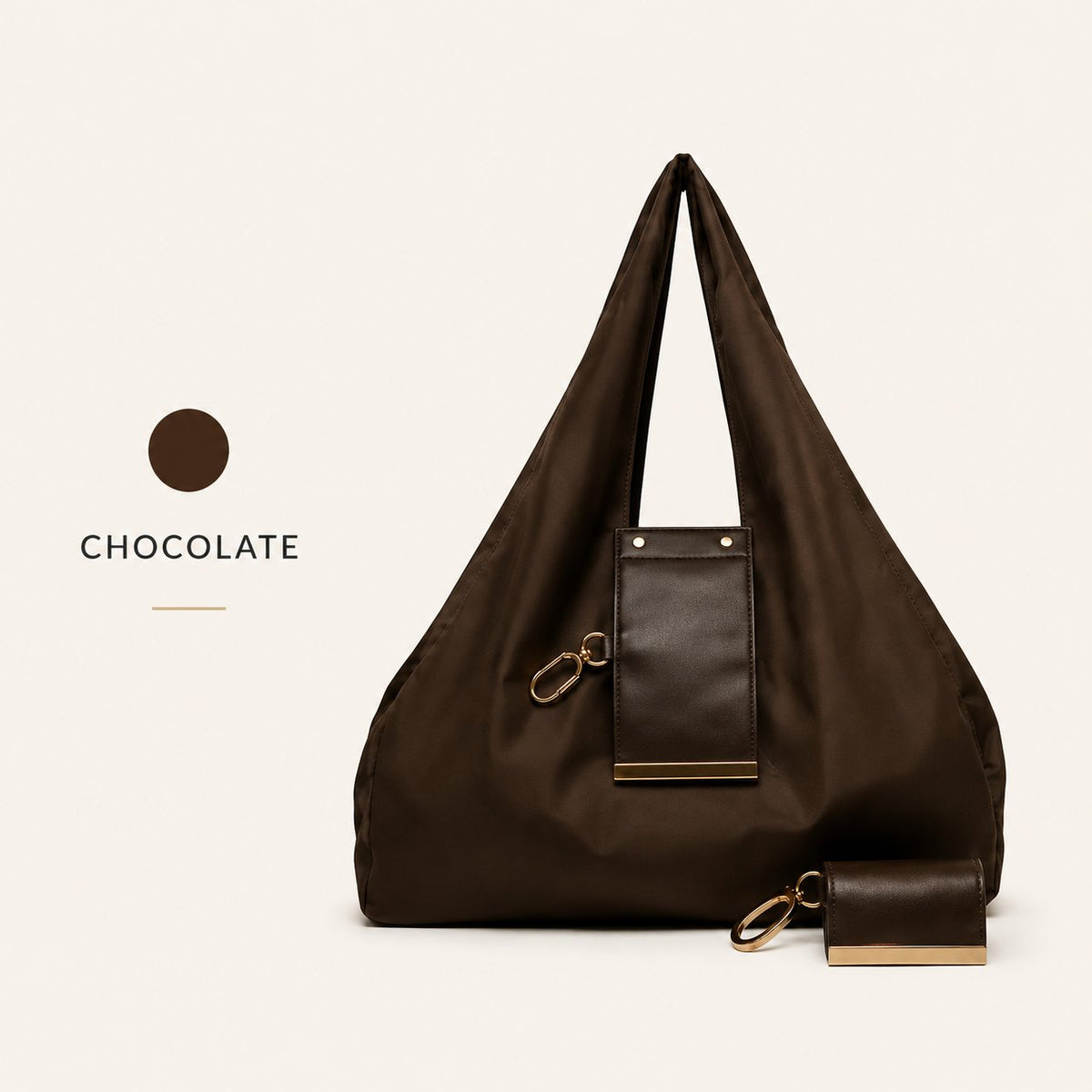 Jaxvolt®️ Charm Transformable Bag – Stylish Vegan Leather Tote & Keychain Charm