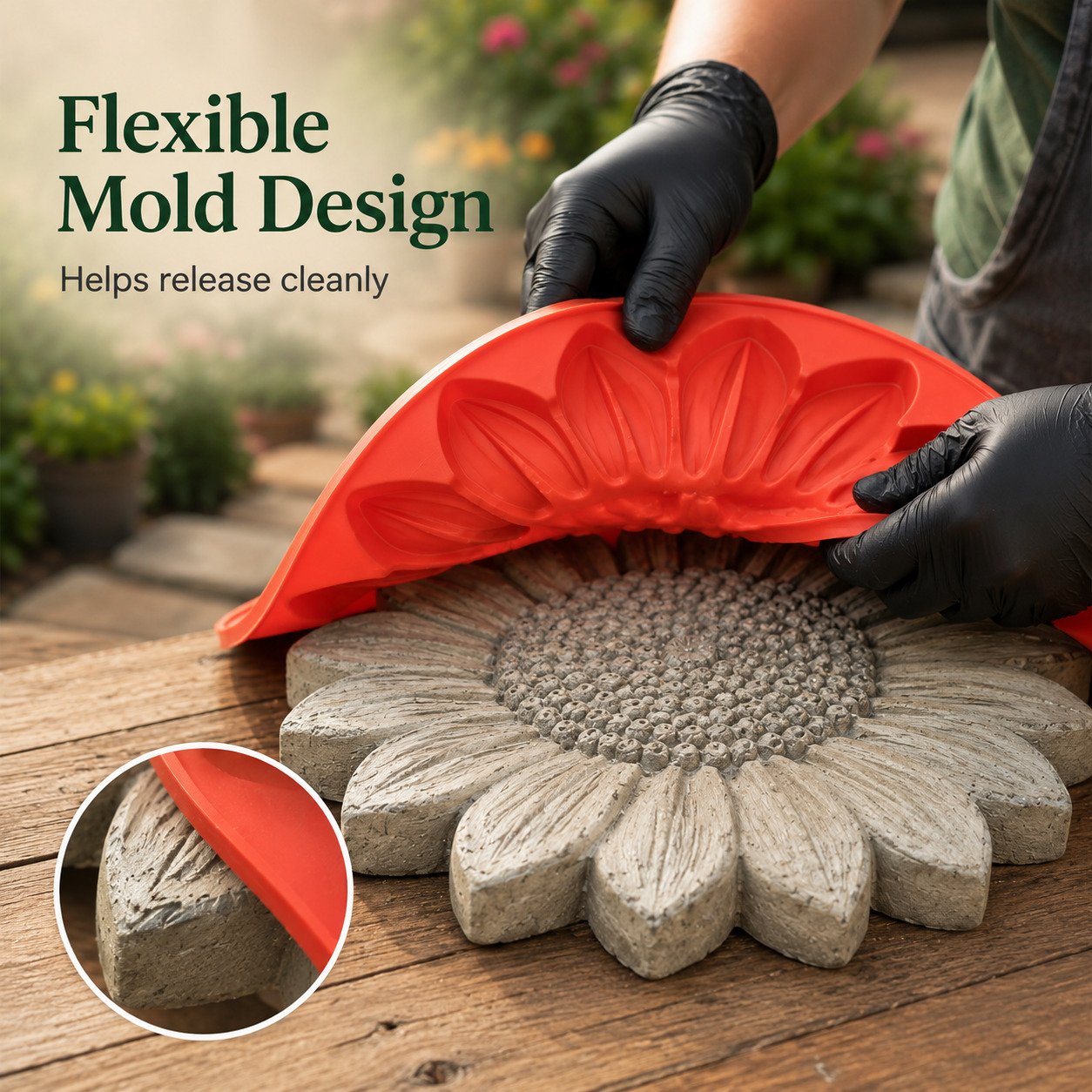 💥 LAST DAY 50% OFF - 🌻 Reusable Sunflower Stepping Stone Mold (📦Buy 2 Free Shipping)