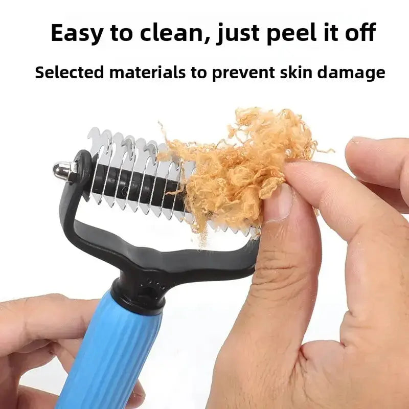 Pet Grooming Tool–Universal Double-Sided Detangling Comb for Dogs & Cats