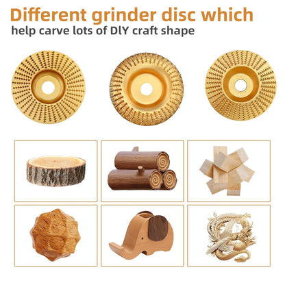 🔥 Buy One Get One Free | Heavy-Duty Wood Carving Disc Set (3PCS)