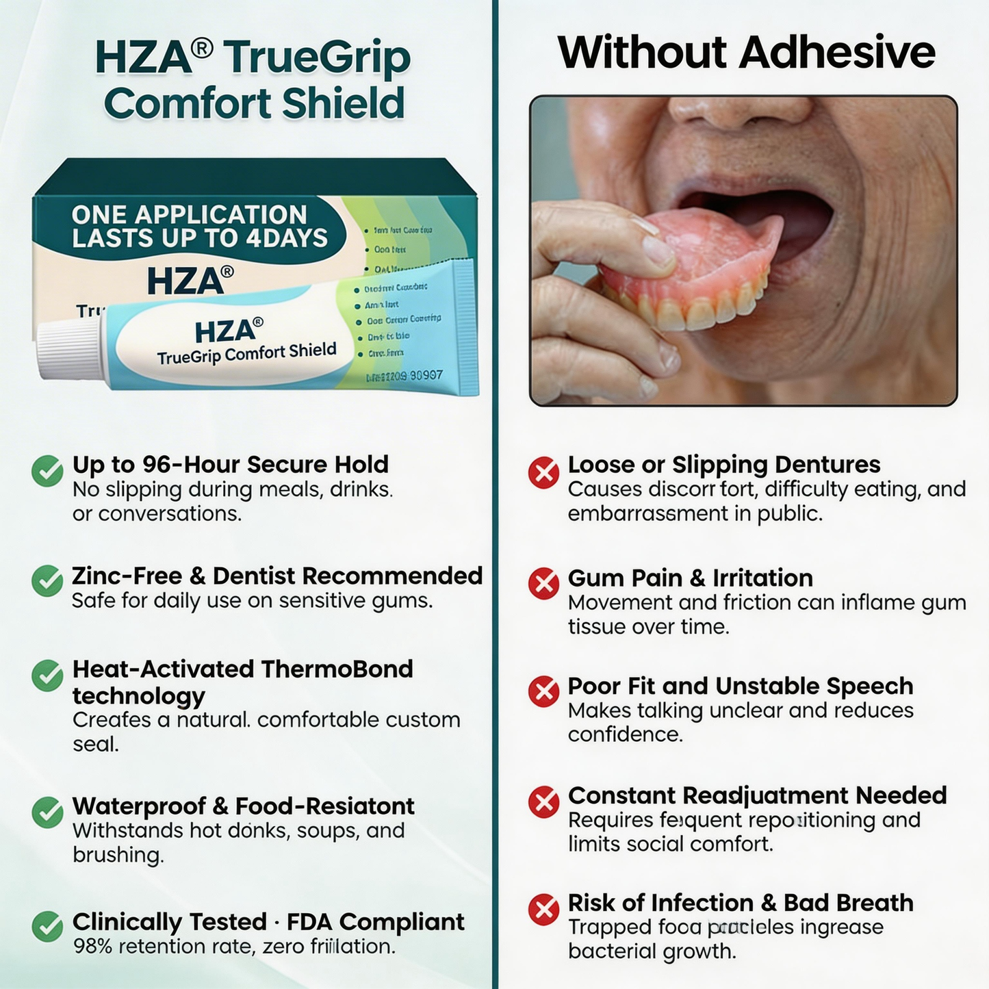 HZA® TrueGrip Comfort Shield