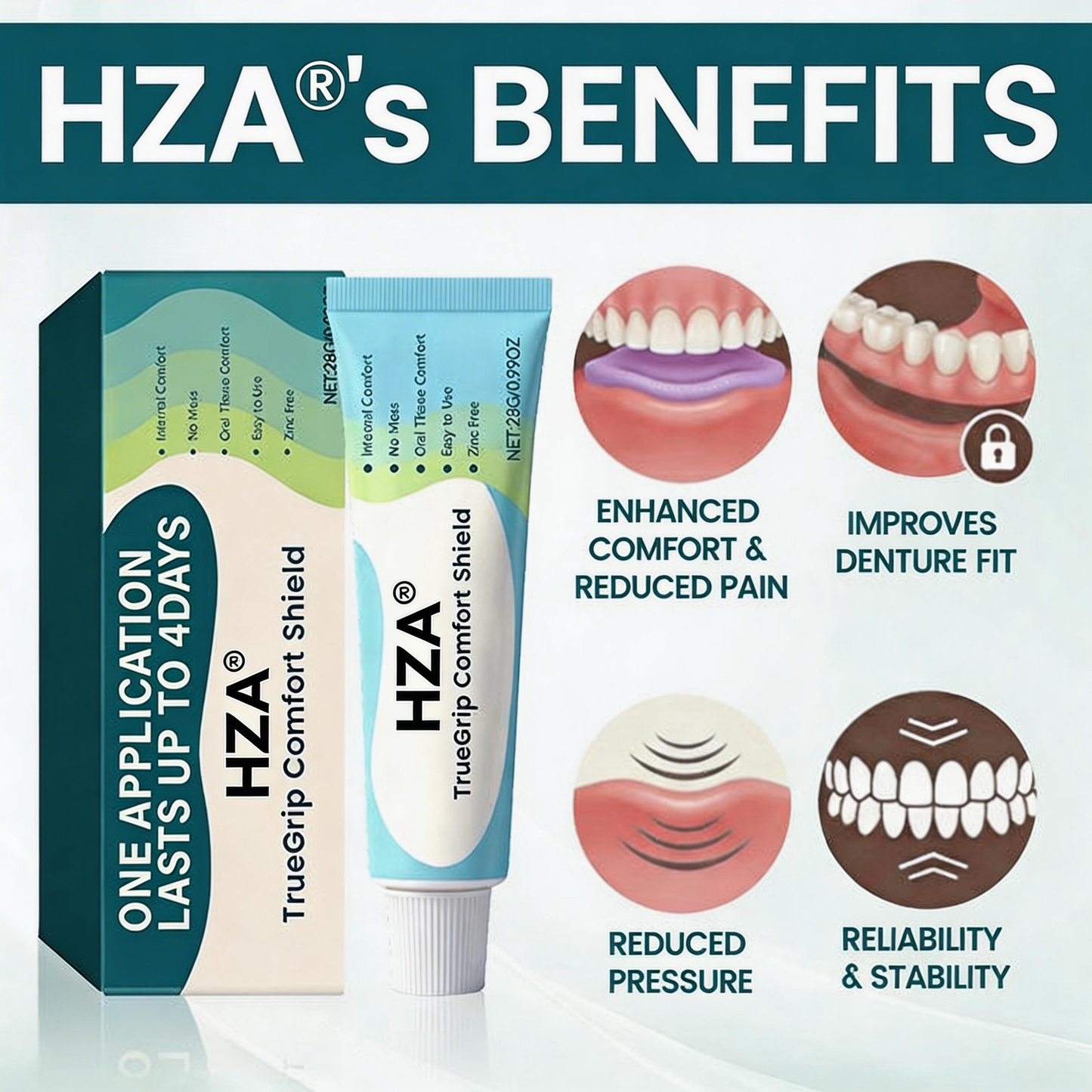 HZA® TrueGrip Comfort Shield