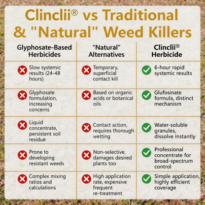 🏆 Official Store |Clinclii® Pro Strength 2-in-1 Herbicide: Fast Acting Results on Glyphosate-Resistant Weeds