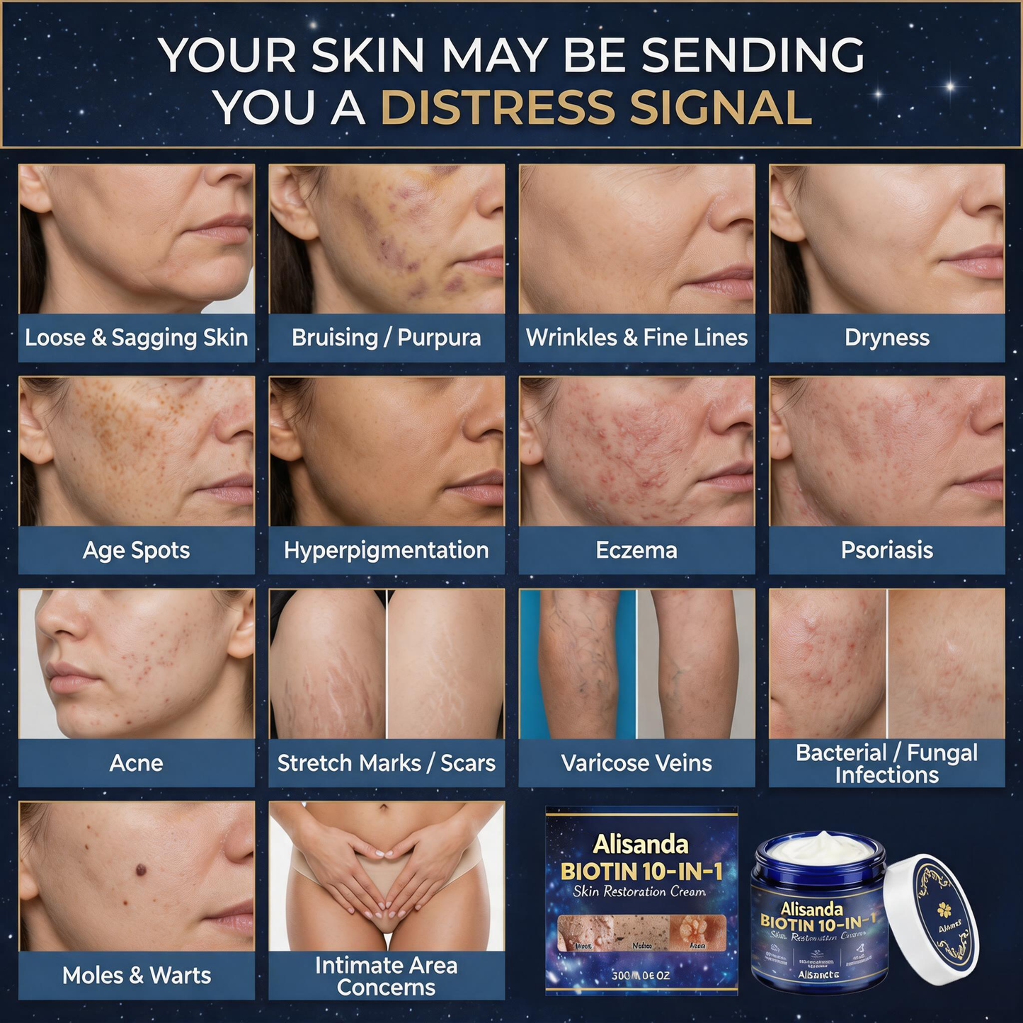 🔥New Arrivals for May|Made and Shipped from USA ✨Alisanda® Biotin 10-in-1 Skin Restoration Cream 🍀