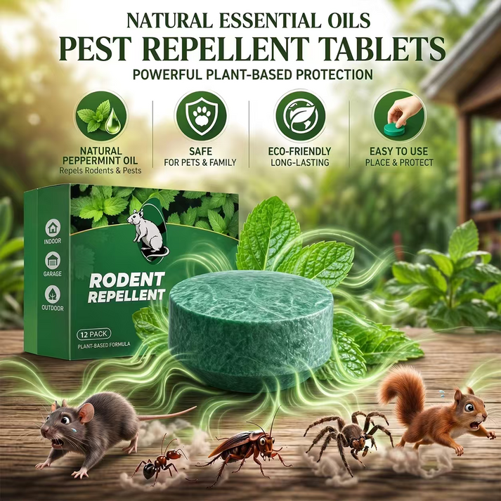 ⏰Last 4 hours Sale: Save 50%-🔥12-Pack Popular Natural Rodent Repellent Balls