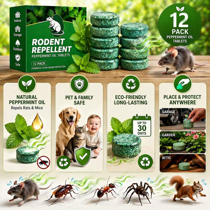 ⏰Last 4 hours Sale: Save 50%-🔥12-Pack Popular Natural Rodent Repellent Balls