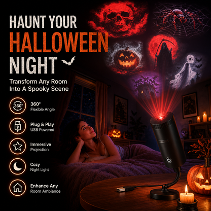 🎃Last Day 50% OFF|Plug-&-Play HD Star Projector: Halloween 6-Disc Set